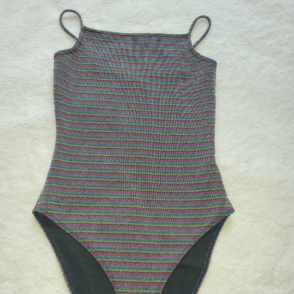 Topshop Rainbow Sleevless Bodysuit